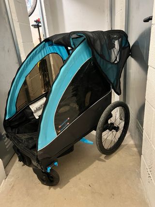 Carrito Bici Biplaza Azul