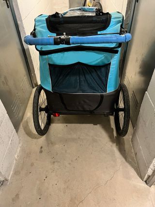 Carrito Bici Biplaza Azul