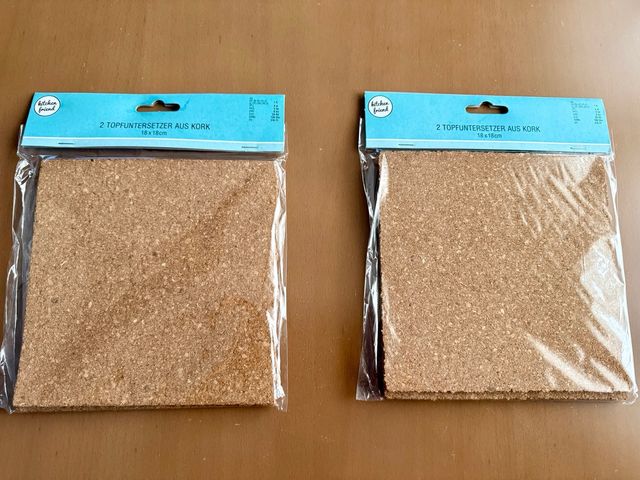 2 Salvamanteles de Corcho 18x18cm