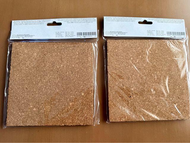 2 Salvamanteles de Corcho 18x18cm