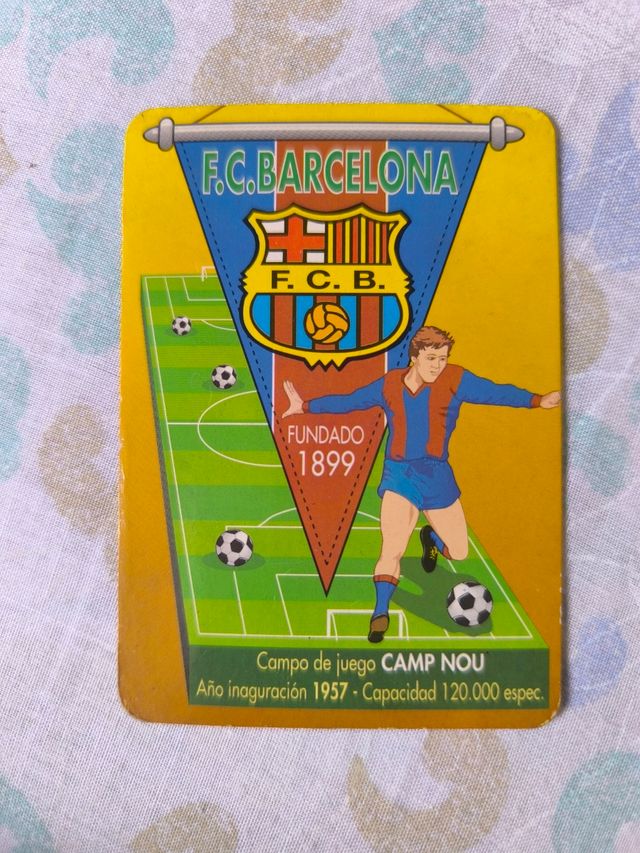 Calendario de mano F.C. Barcelona