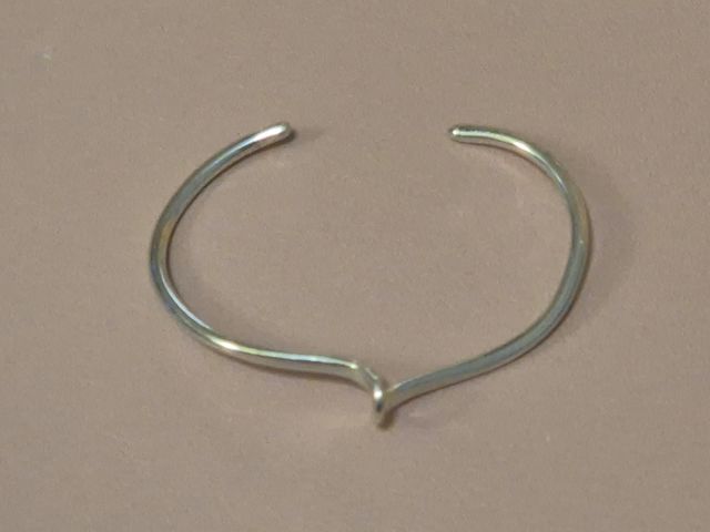 Pulsera vintage onda plata esterlina