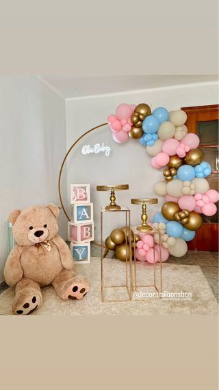 Decoración para revelación de género,baby shower
