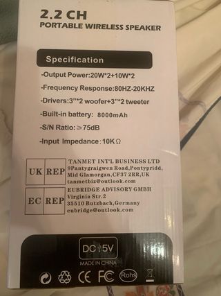 Altavoz Portátil Inalámbrico A21