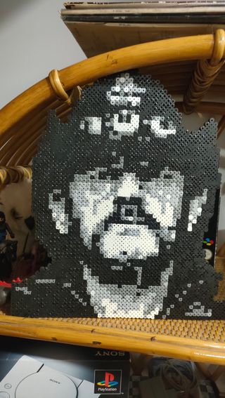 Manualidad Hama Beads Pixel Art lemmy motorhead