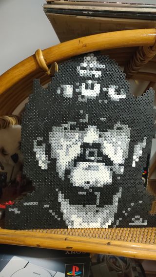 Manualidad Hama Beads Pixel Art lemmy motorhead