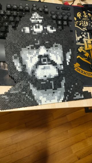 Manualidad Hama Beads Pixel Art lemmy motorhead