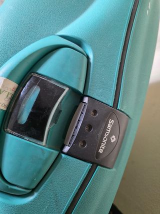 Maleta de viaje verde azulado 