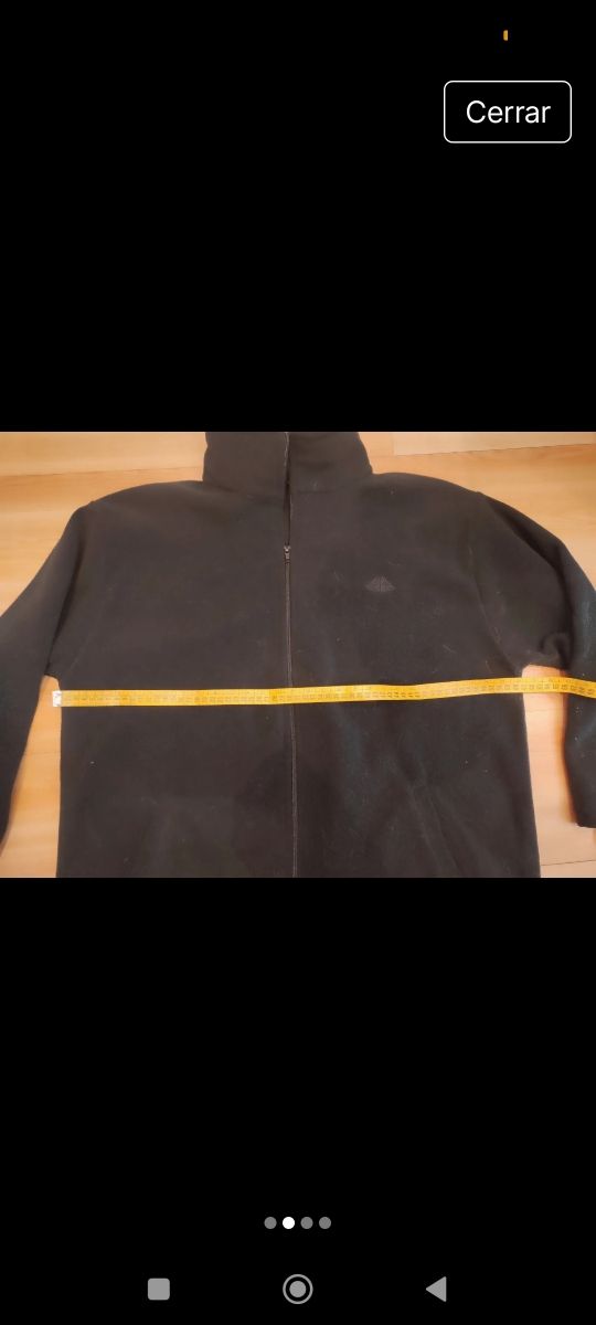 Forro polar con cremallera