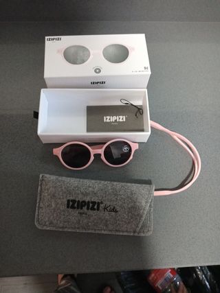 Gafas de sol Izipizi Kids rosa pastel polarizadas
