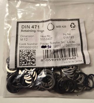 Anelli Seeger DIN 471 M12