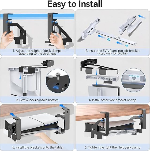 Supporto da Tavolo PS5/PS5 Slim Orizzontale