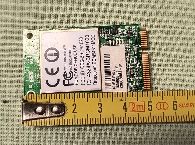 Scheda Wi-Fi Wireless Broadcom BCM94311MCG