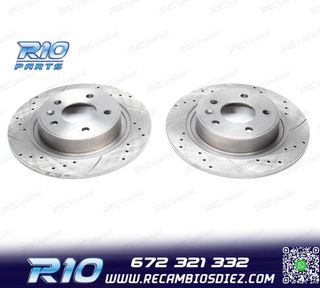 DISCOS DE FRENO PARA AUDI PERFORADOS RANURADOS