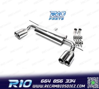 SILENCIOSO ESCAPE DOBLE SALIDA EN INOX VOLKSWAGEN VW GOLF V