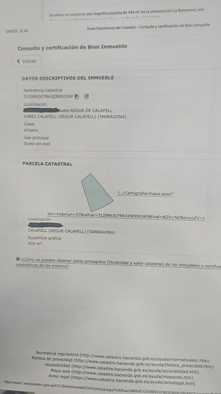 Terreno en venta en Segur de Calafell en Calafell