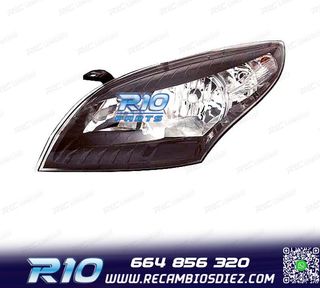 FARO IZQ PARA RENAULT MEGANE III 08-11 FONDO NEGRO