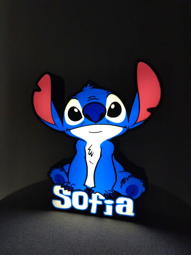 Luz de noche infantil de Stitch Personalizada