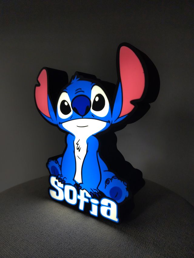 Luz de noche infantil de Stitch Personalizada