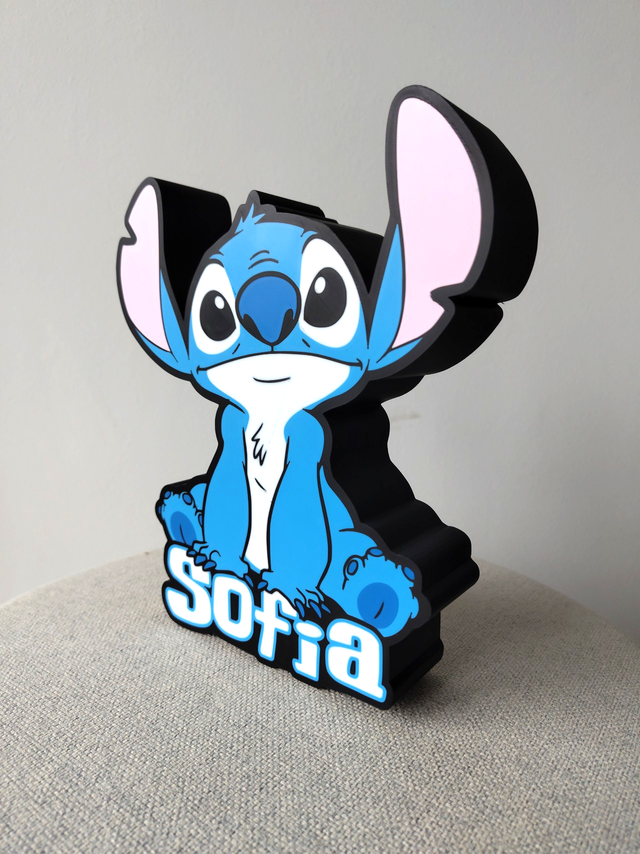 Luz de noche infantil de Stitch Personalizada