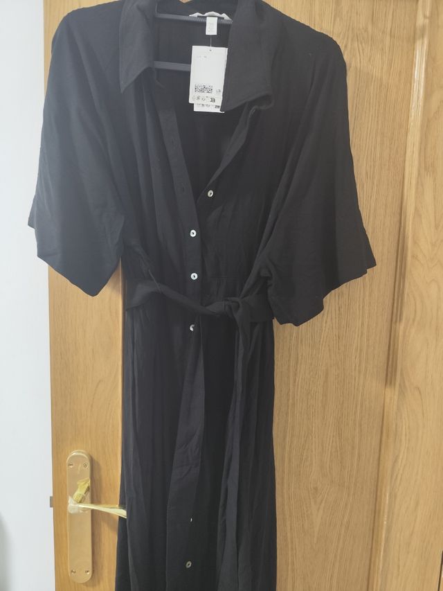 Vestido H&M Negro Talla XL Embarazo Nuevo
