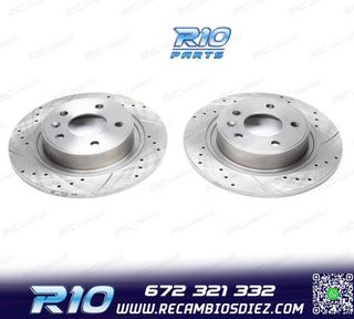 DISCOS DE FRENO PARA MG PERFORADOS RANURADOS