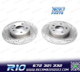 DISCOS DE FRENO PARA MERCEDES PERFORADOS RANURADOS