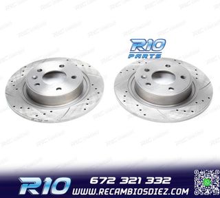 DISCOS DE FRENO PARA MITSUBISHI PERFORADOS RANURADOS
