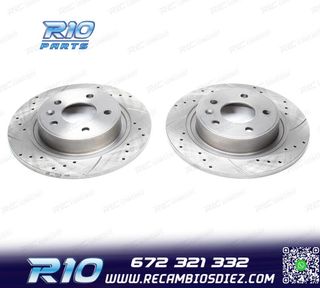 DISCOS DE FRENO PARA PEUGEOT PERFORADOS RANURADOS