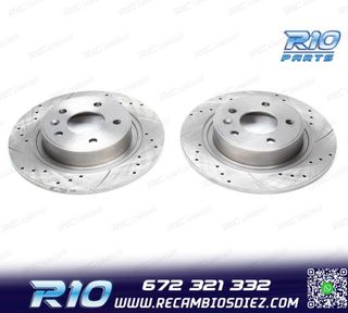 DISCOS DE FRENO PARA PORSCHE PERFORADOS RANURADOS