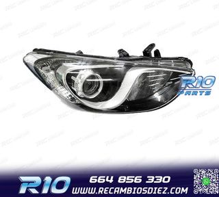 FARO DCH PARA HYUNDAI I30 12- INTERIOR CROMO NEGRO