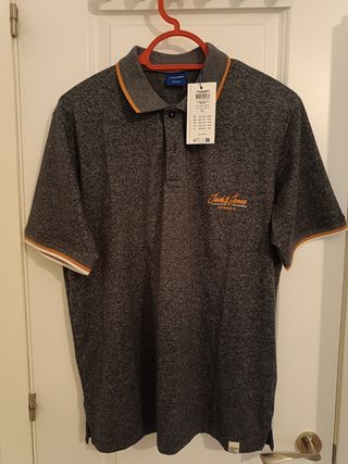 Polo Jack & Jones gris hombre.