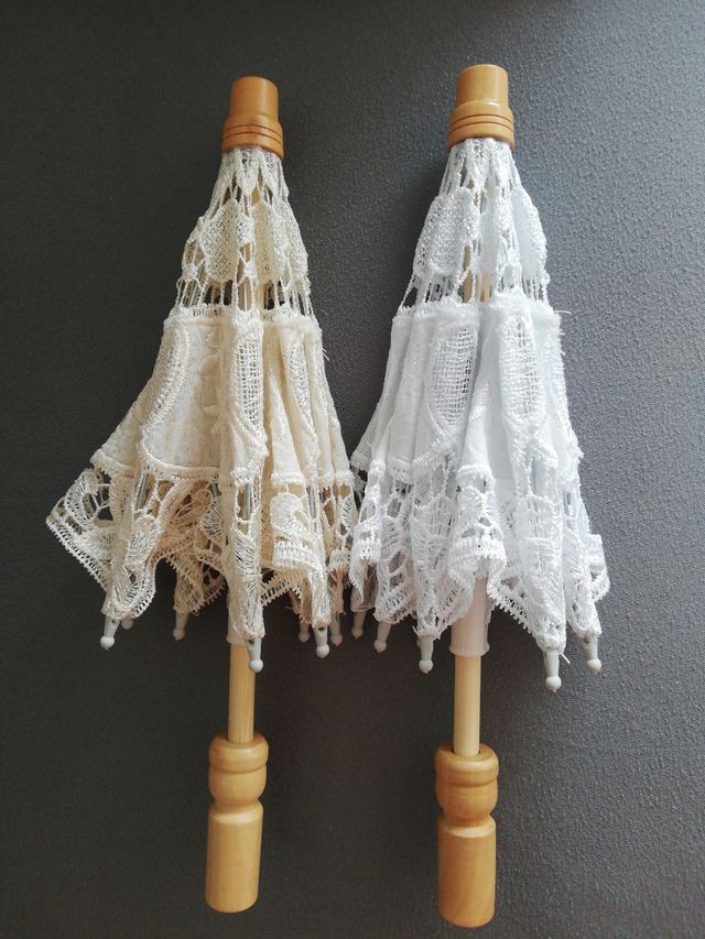 Paraguas de encaje para decoración 26cm