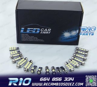 KIT 14 BOMBILLAS LED INTERIOR PARA FIAT STILO 192 01-07