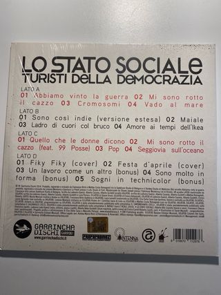 Lo Stato Sociale, Turisti della Democrazia, vinile