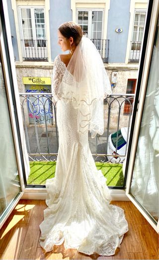 Vestido de Novia Encaje Blanco Nuevo