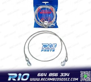 CABLE DE ACERO REMOLQUE CON DOBLE GANCHO