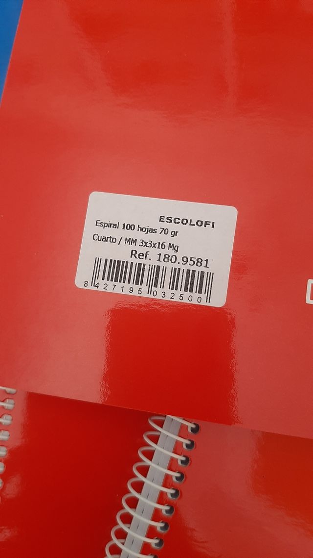 Lote 7 libretas A5 Escolofi Cuadricula Canaria