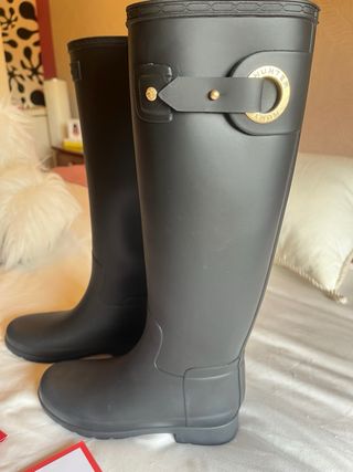 Botas de agua Hunter mujer negras