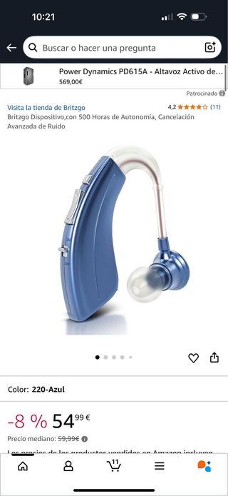 Britzgo BHA-220 Amplificador Auditivo