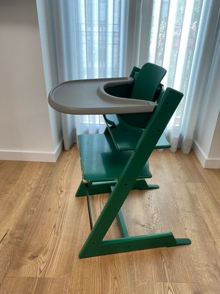 Silla Stokke Tripp Trapp Verde Césped