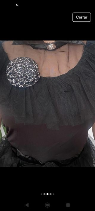 Disfraz Miércoles Addams Talla S