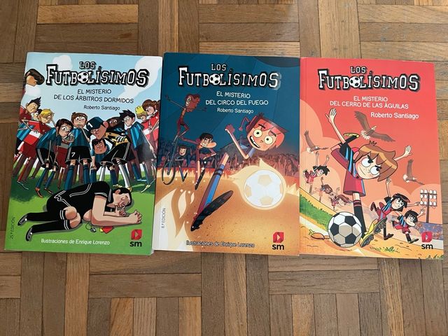 3 libros Los futbolisimos