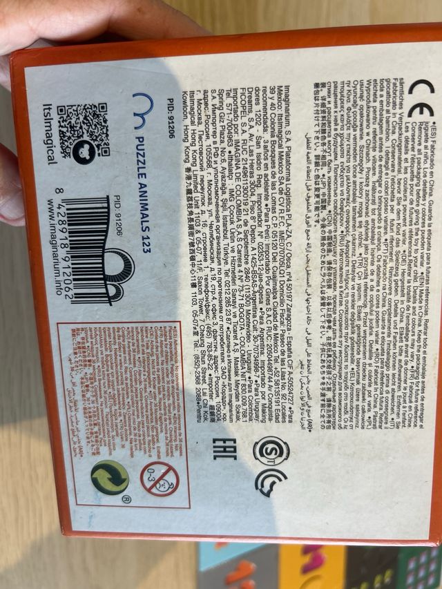 Puzzle Números y Animales Imaginarium