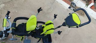 Triciclo Doble Manual Sin Capota. 