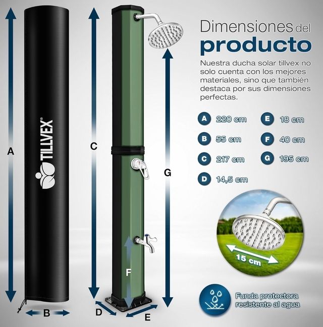 Doccia da giardino esterna