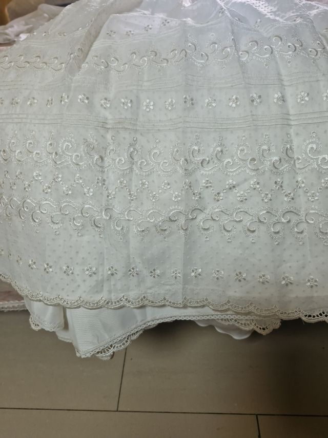 Vestido de Comunión Blanco con Cancán