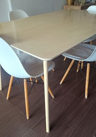Mesa Comedor IKEA LISABO Madera Clara