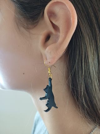 Pendientes Halloween Gato Luna Araña Telaraña