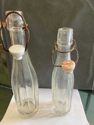 Bottiglie gassosa vintage con tappo a scatto